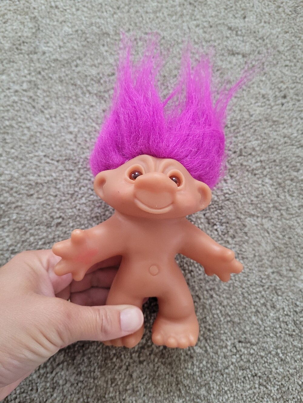 Trolls Doll with Bright Pink Hair by Trolls Vintage 2002